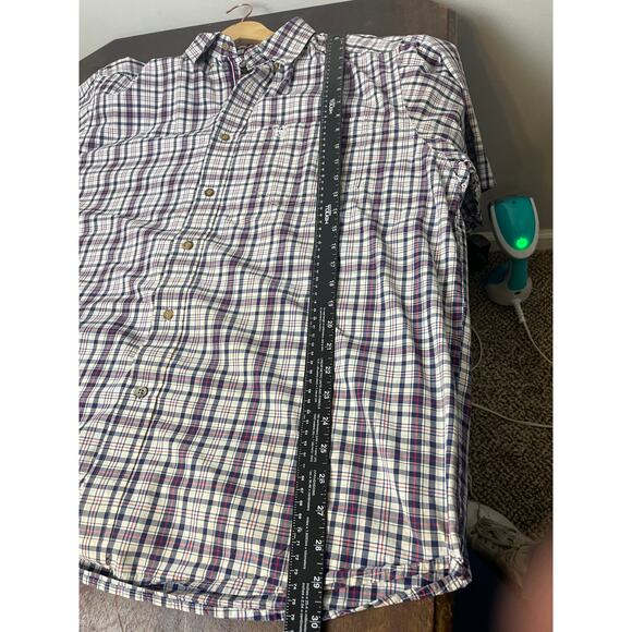 ARIAT Pro Series XL Plaid Shirt Collared Short Sleeve Performance Shirt Outdoor - Picture 8 of 10